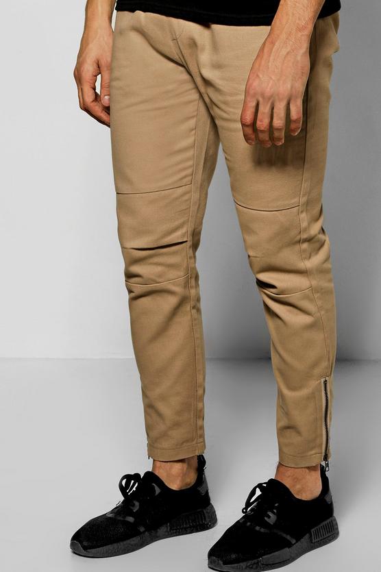 Skinny Fit Chinos With Zips